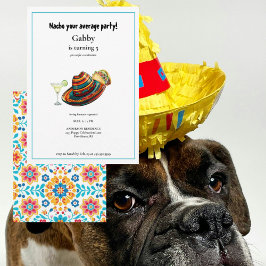Nacho Uw gemiddelde hond Sombrero Taco Uitnodiging