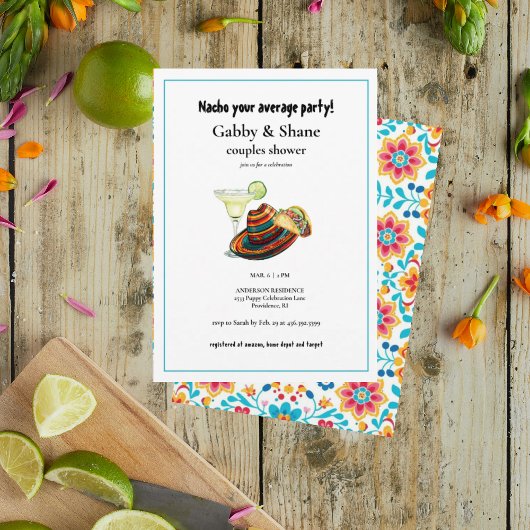 Nacho uw gemiddelde koppels douchen kaart