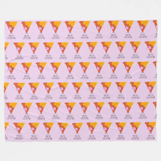 Nacho Valentijn Fleece Deken (Voorkant (Horizontaal))