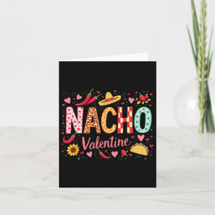 Nacho Valentijn Grappige Sombrero En Taco Design Kaart