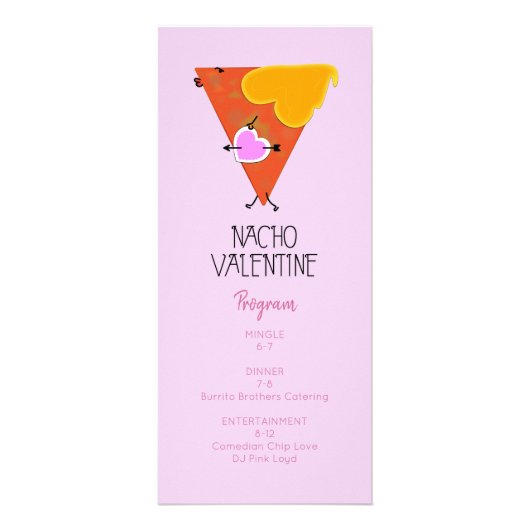 Nacho Valentijnsdag Event Reclamekaart (Voorkant)