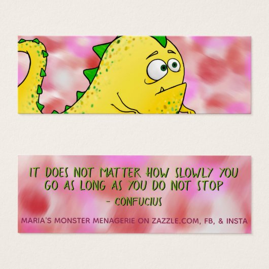 Nacho, w/quote, happiness cards mini visitekaartjes (Voorkant /achterkant)