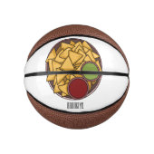 Nachos cartoon illustratie basketbal (Voorkant)