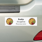 Nachos cartoon illustratie bumpersticker (Op auto)