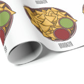 Nachos cartoon illustratie cadeaupapier (Rol Hoek)
