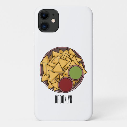 Nachos cartoon illustratie Case-Mate iPhone case (Achterkant)