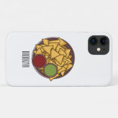 Nachos cartoon illustratie Case-Mate iPhone case (Achterkant (horizontaal))