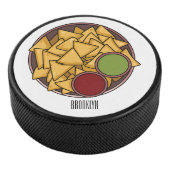 Nachos cartoon illustratie hockey puck (3/4)