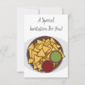 Nachos cartoon illustratie kaart (Achterkant)