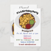 Nachos cartoon illustratie kaart (Voorkant / Achterkant)