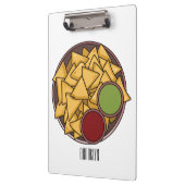 Nachos cartoon illustratie klembord (Links)