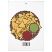 Nachos cartoon illustratie klembord (Achterkant)