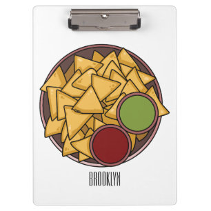 Nachos cartoon illustratie klembord