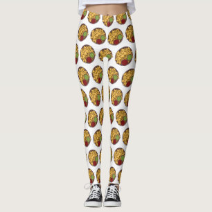 Nachos cartoon illustratie leggings