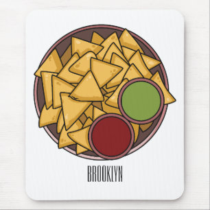 Nachos cartoon illustratie muismat
