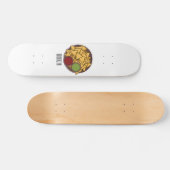 Nachos cartoon illustratie persoonlijk skateboard (Horizontaal)