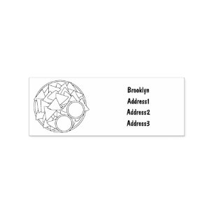 Nachos cartoon illustratie rubberstempel