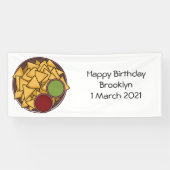 Nachos cartoon illustratie spandoek (Horizontaal)