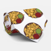 Nachos cartoon illustratie stropdas (Opgerold)