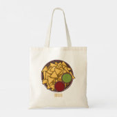 Nachos cartoon illustratie tote bag (Achterkant)