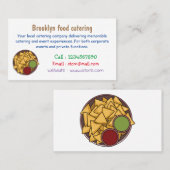 Nachos cartoon illustratie visitekaartje (Voorkant / Achterkant)