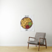 Nachos cartoon illustratie wandkleed (In situ)