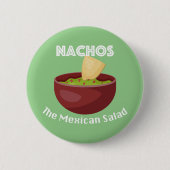 Nachos, de Mexicaanse salade - ronde Button (Voorkant)