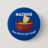 Nachos, de Mexicaanse salade - ronde Button (Voorkant)