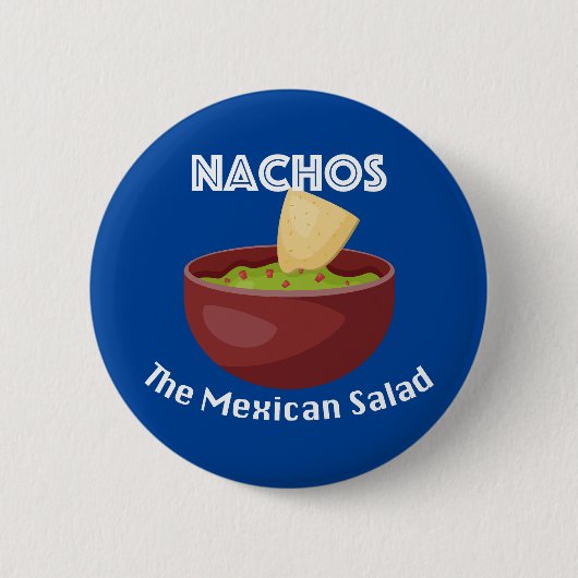 Nachos, de Mexicaanse salade - ronde Button (Voorkant)