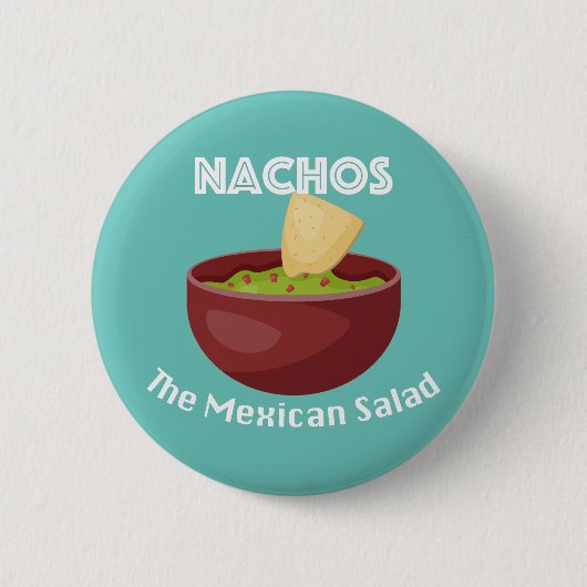 Nachos, de Mexicaanse salade - ronde Button (Voorkant)