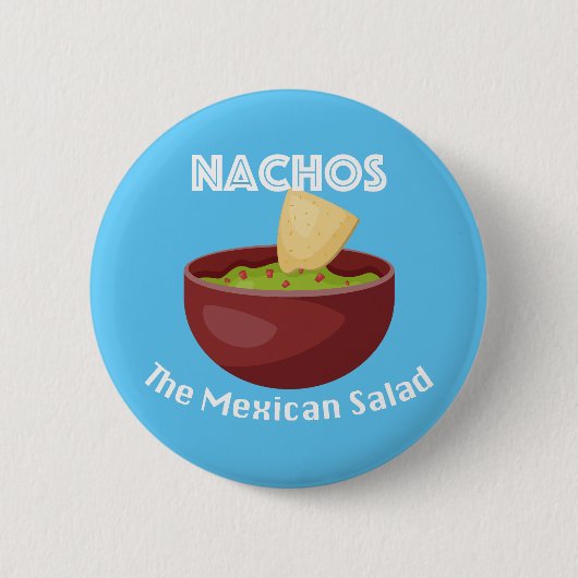 Nachos, de Mexicaanse salade - ronde Button (Voorkant)