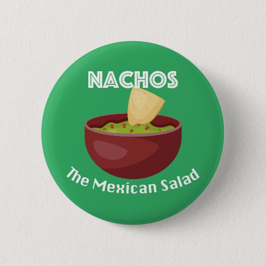 Nachos, de Mexicaanse salade - ronde Button (Voorkant)
