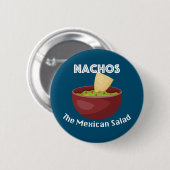 Nachos, de Mexicaanse salade - ronde Button (Voorkant /achterkant)