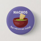 Nachos, de Mexicaanse salade - ronde Button (Voorkant)