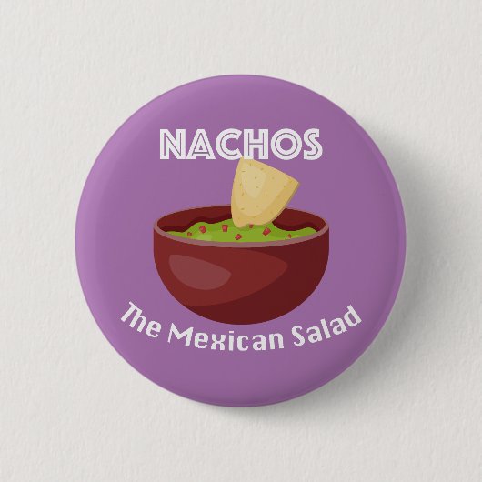Nachos, de Mexicaanse salade - ronde Button (Voorkant)
