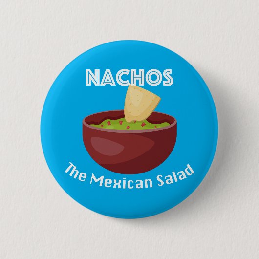 Nachos, de Mexicaanse salade - ronde Button (Voorkant)