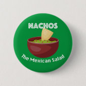 Nachos, de Mexicaanse salade - ronde Button (Voorkant)
