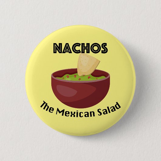 Nachos, de Mexicaanse salade - ronde Button (Voorkant)