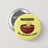 Nachos, de Mexicaanse salade - ronde Button (Voorkant /achterkant)