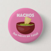 Nachos, de Mexicaanse salade - ronde Button (Voorkant)