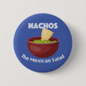 Nachos, de Mexicaanse salade - ronde Button (Voorkant)