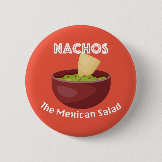 Nachos, de Mexicaanse salade - ronde Button (Voorkant)