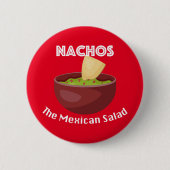 Nachos, de Mexicaanse salade - ronde Button (Voorkant)