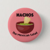 Nachos, de Mexicaanse salade - ronde Button (Voorkant)