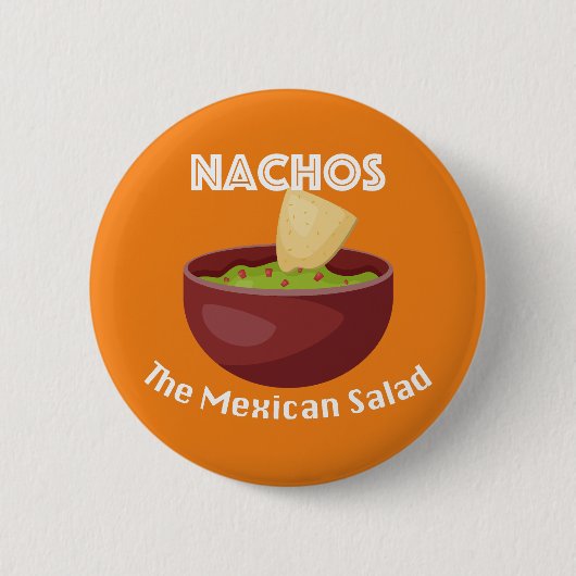 Nachos, de Mexicaanse salade - ronde Button (Voorkant)