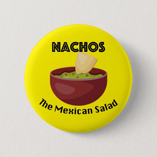 Nachos, de Mexicaanse salade - ronde Button (Voorkant)