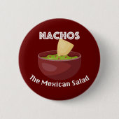 Nachos, de Mexicaanse salade - ronde Button (Voorkant)