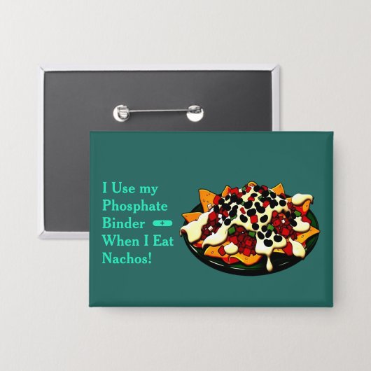 Nachos Fosfaat Binder Knop Button (Voorkant / Achterkant)