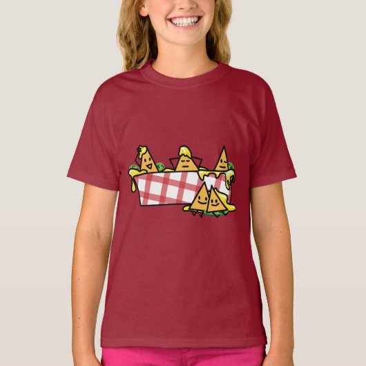 Nachos Meled Cheese Jalapeno Nacho tortilla chips T-shirt (Voorkant)