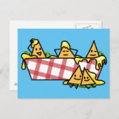 Nachos Melted Cheese Jalapeno Nacho tortilla chips Briefkaart (Voorkant / Achterkant)